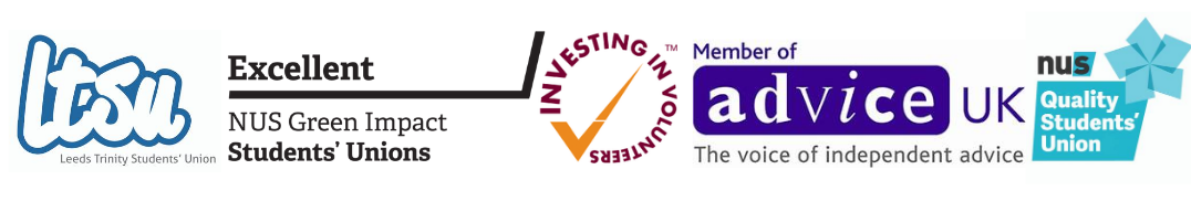 LTSU logo, Green impact excellent, Volunteer investor, Advise UK, Quality S U